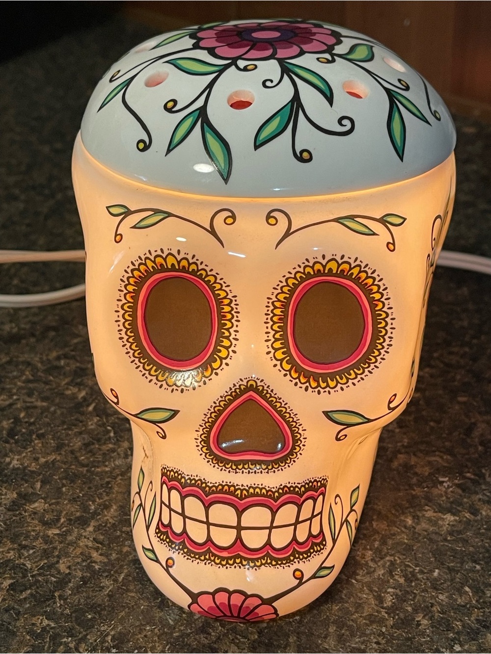 Scentsy Calavera Sugar Skull Wax Warmer